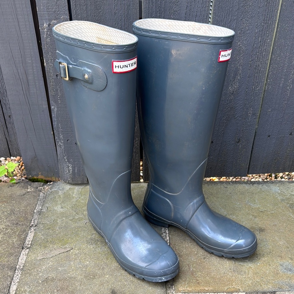 Hunter Charcoal Tall Rainboots
